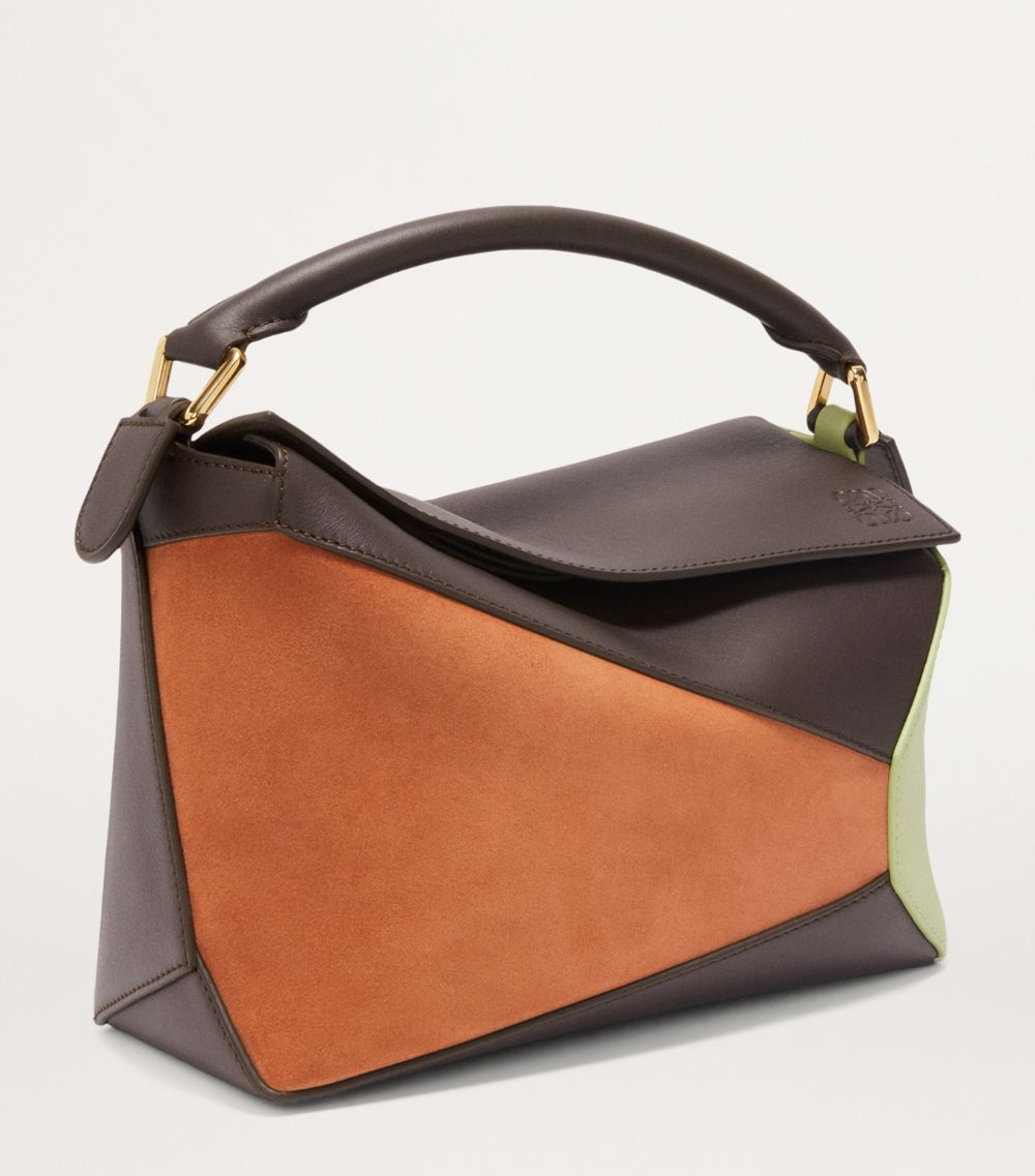 Loewe Loewe Small Leather Puzzle Edge Top-Handle Bag