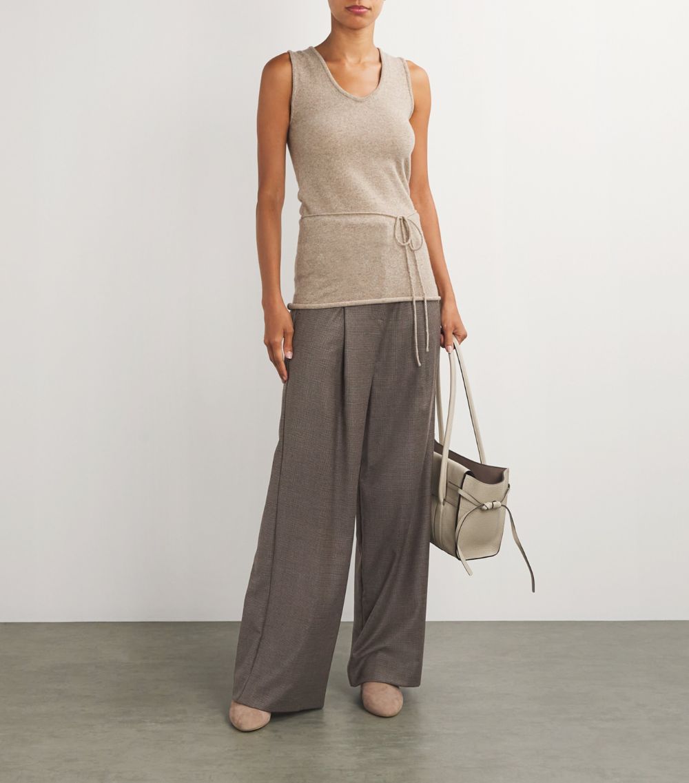 Weekend Max Mara Weekend Max Mara Virgin Wool Palazzo Trousers