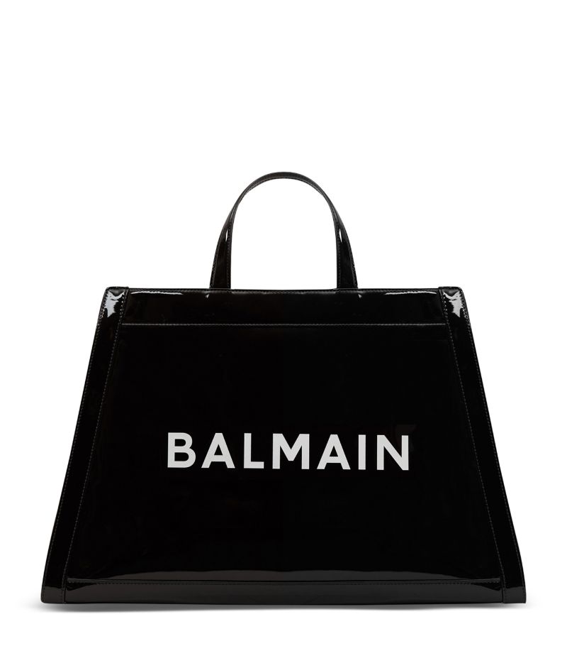 Balmain Balmain Patent Leather Olivier'S Tote Bag