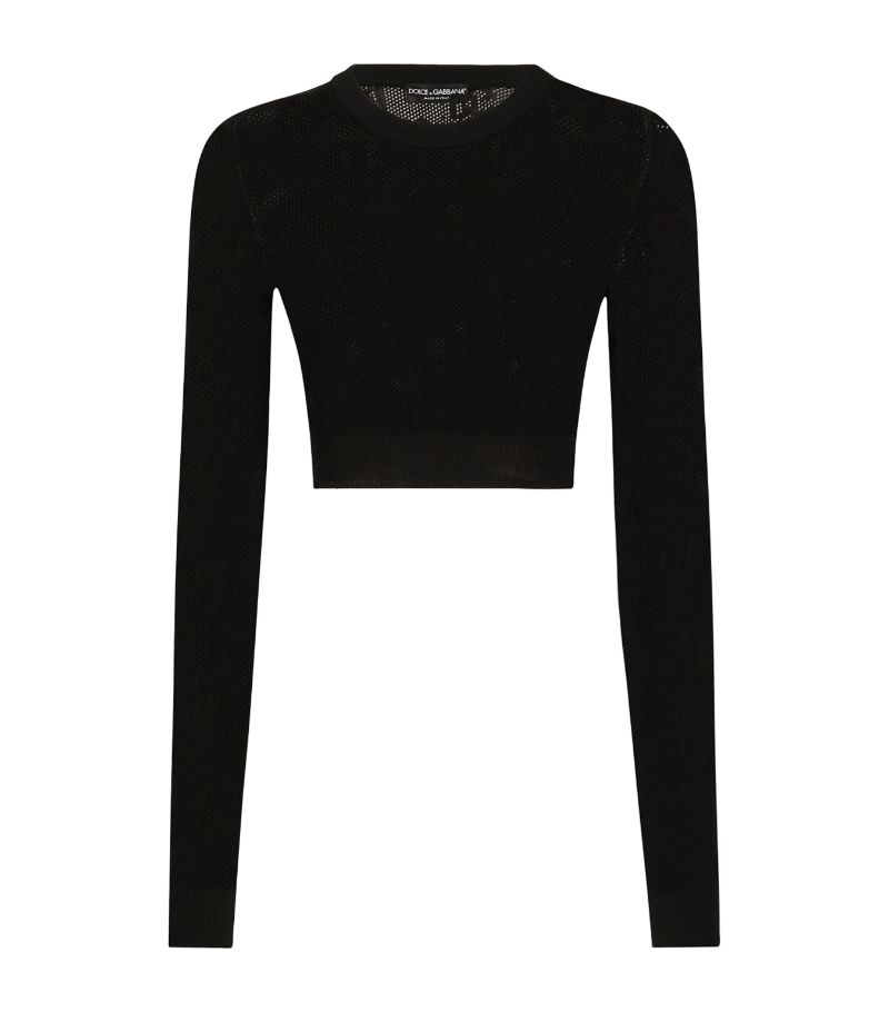 Dolce & Gabbana Dolce & Gabbana Cropped Logo Sweater