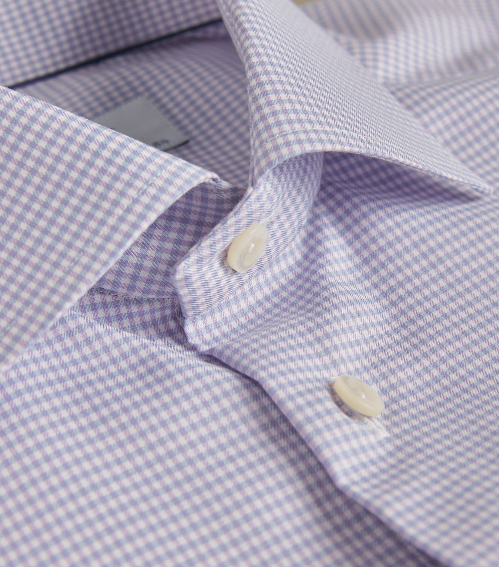 Eton Eton Cotton-Blend Check Print Shirt