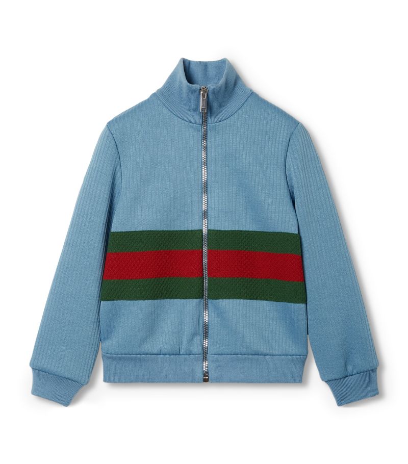 Gucci Gucci Kids Cotton Zip Jacket (4-12 Years)