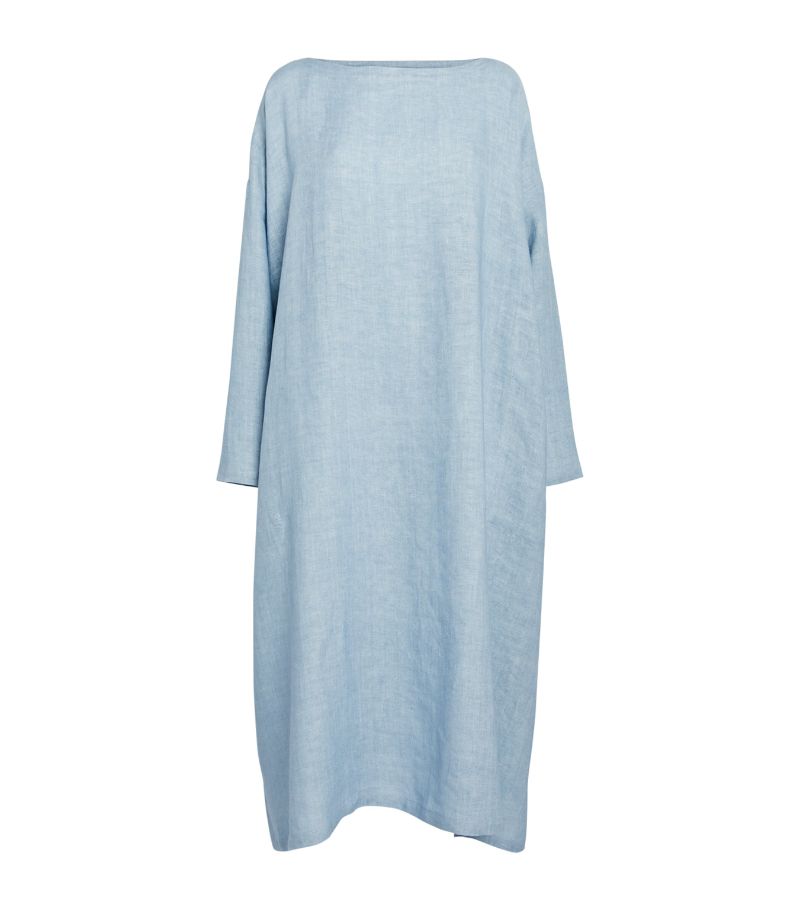 Eskandar Eskandar Linen A-Line Scoop-Neck Dress