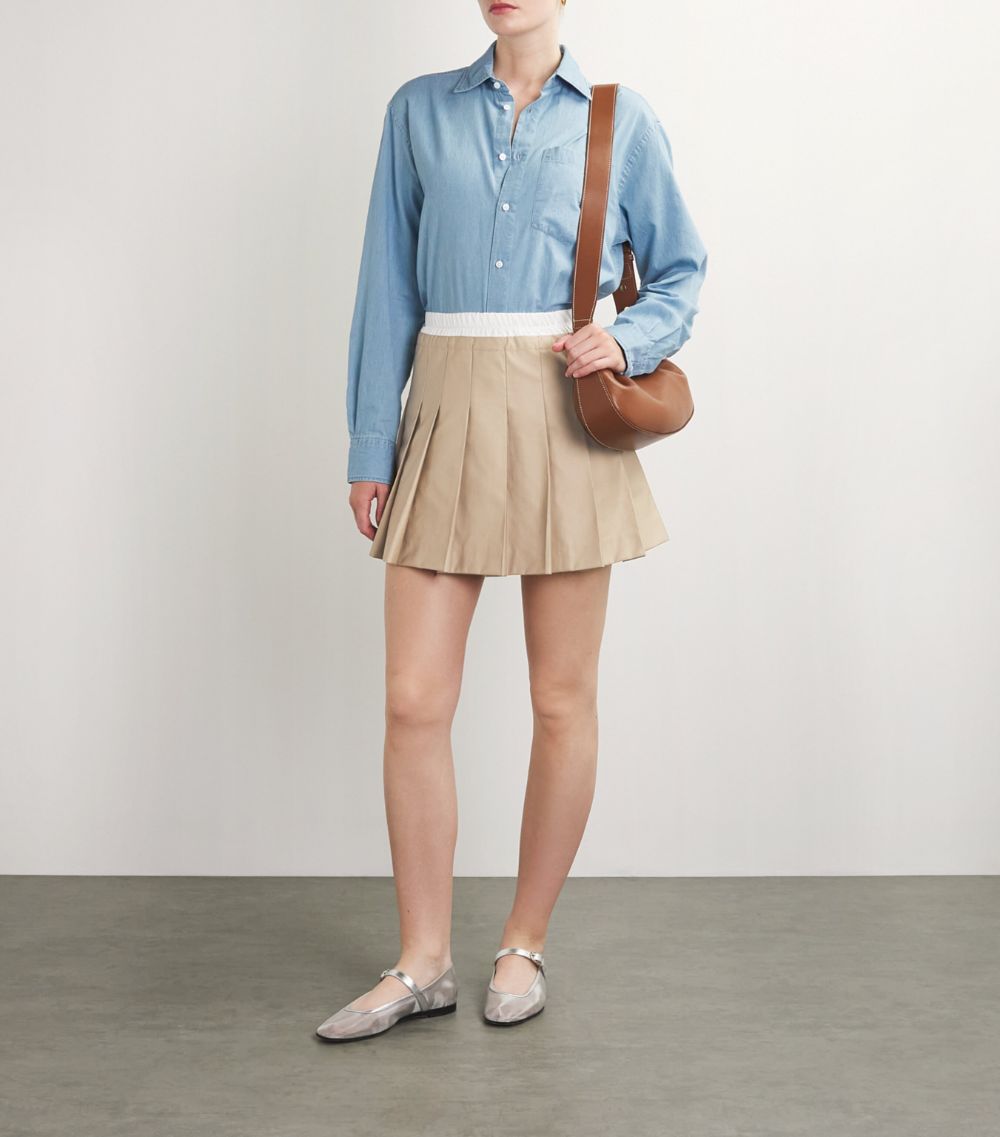  Sandro Pleated Mini Skirt