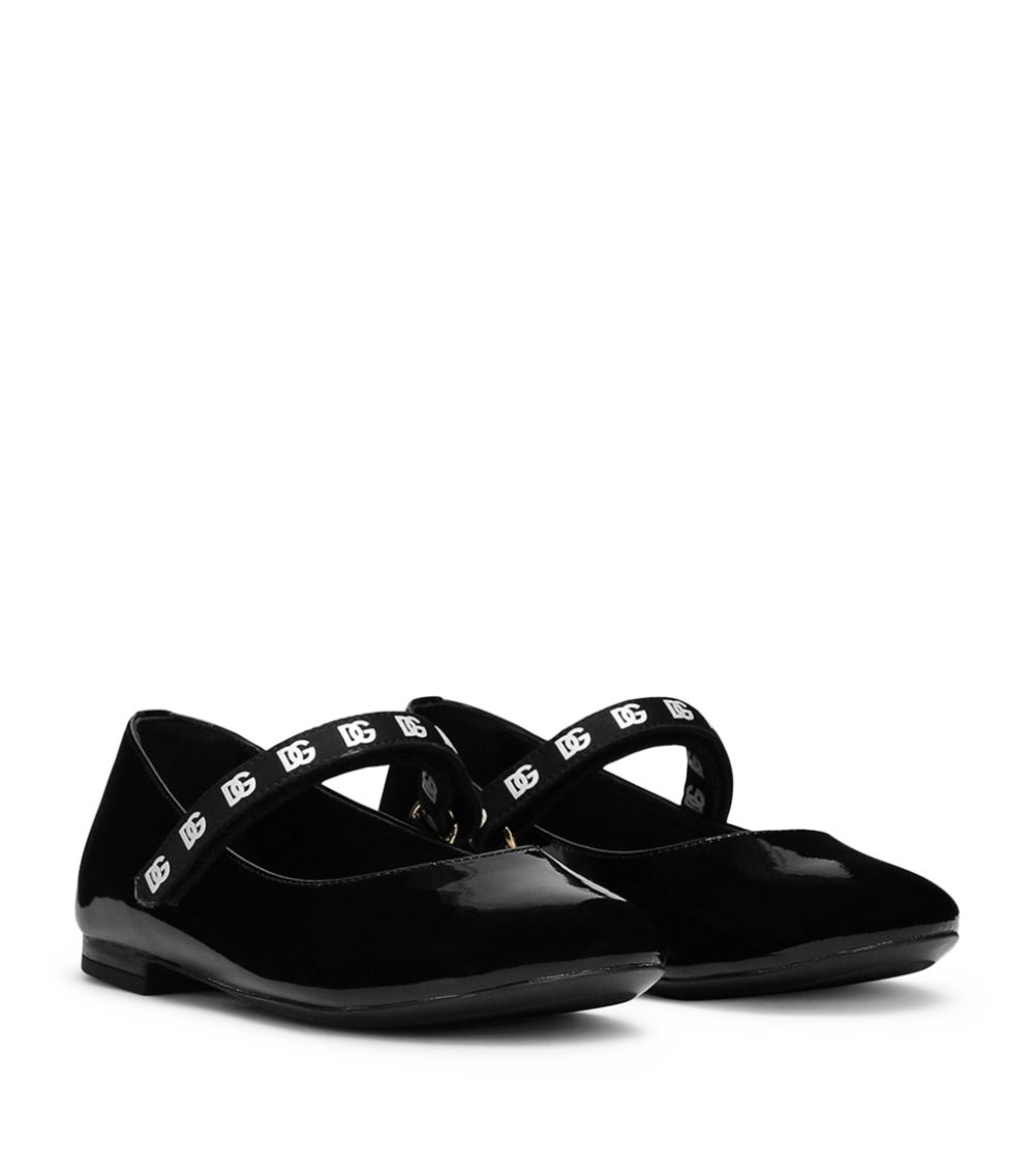 Dolce & Gabbana Dolce & Gabbana Kids Logo Ballet Flats