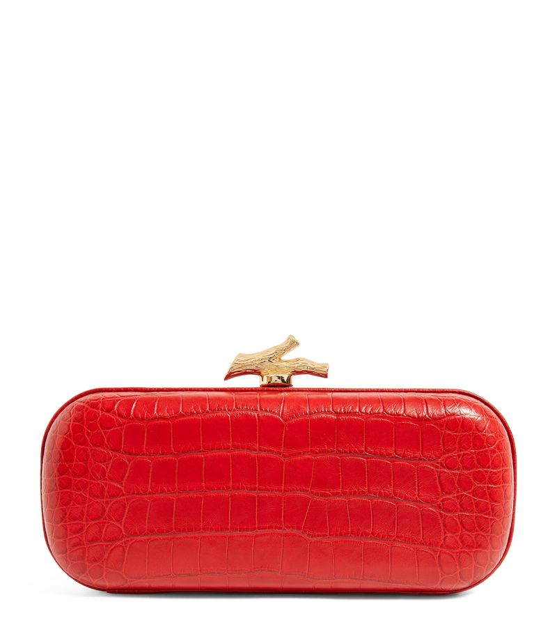 Maria Oliver Maria Oliver Alligator Emilia Clutch Bag