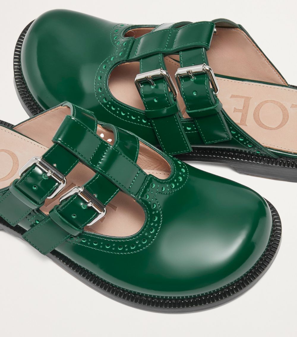 Loewe Loewe Leather Campo Mary Jane Mules