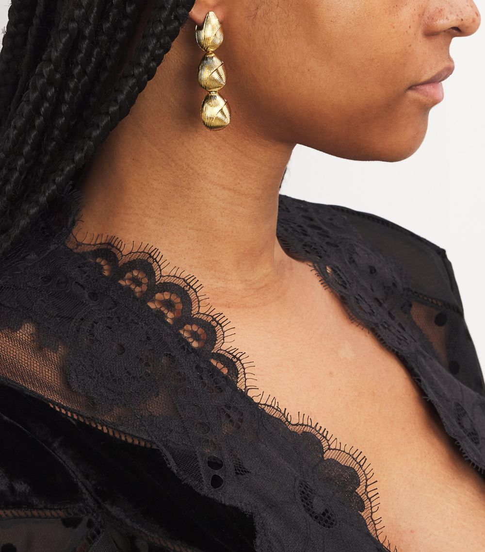 Zimmermann Zimmermann Gold-Plated Pebble Drop Earrings