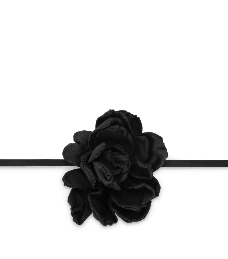 Dolce & Gabbana Dolce & Gabbana Silk-Blend Rose Choker