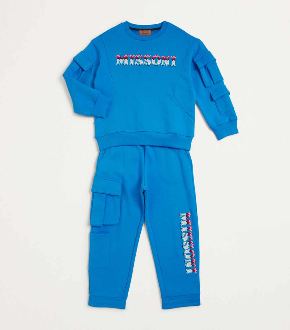 Missoni Kids Missoni Kids Cotton Logo Sweatpants (12-14 Years)