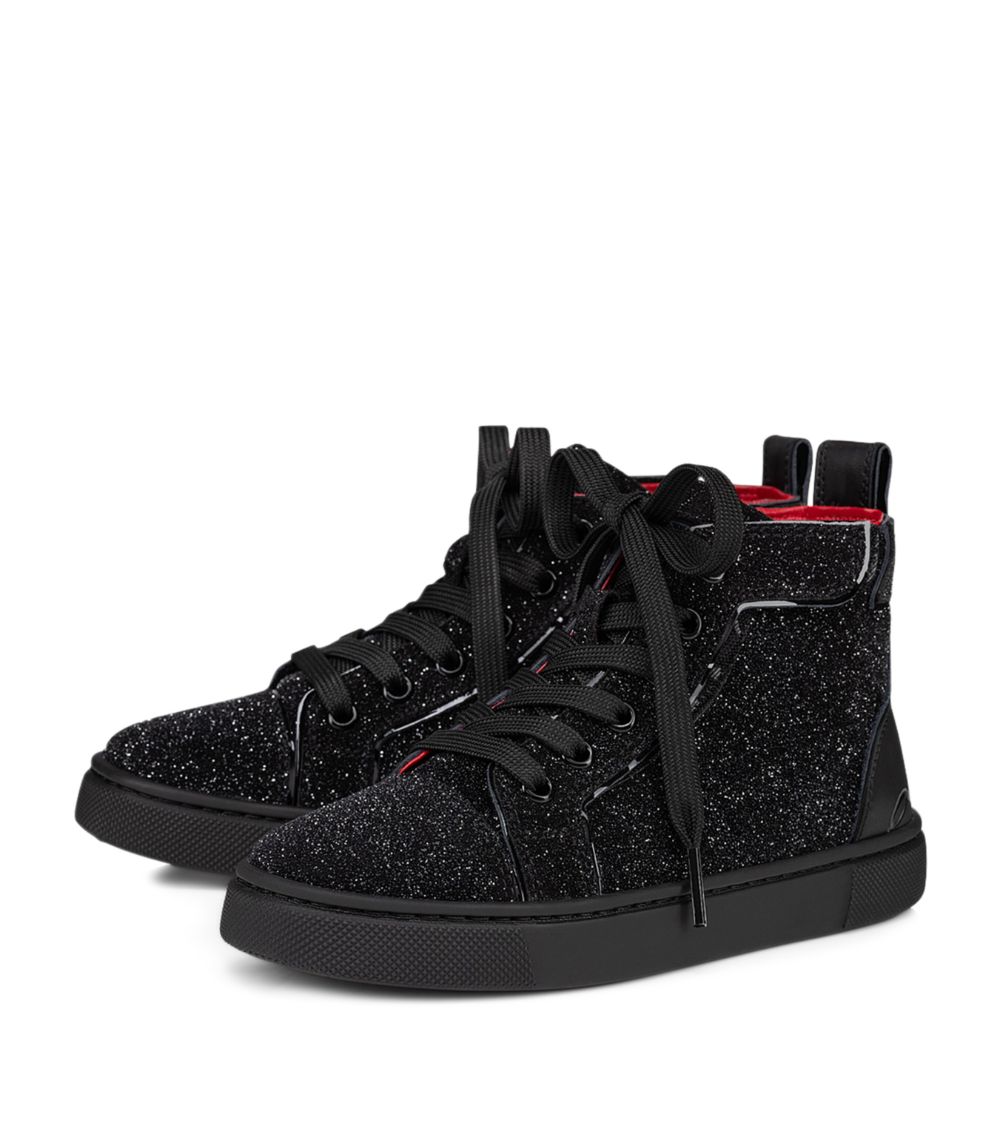 Christian Louboutin Kids Christian Louboutin Kids Funnyto Embellished High-Top Sneakers