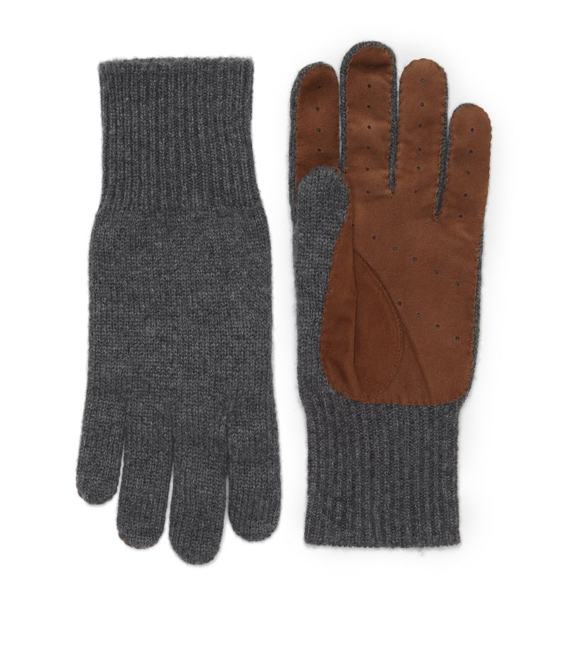 Brunello Cucinelli Brunello Cucinelli Cashmere-Suede Gloves