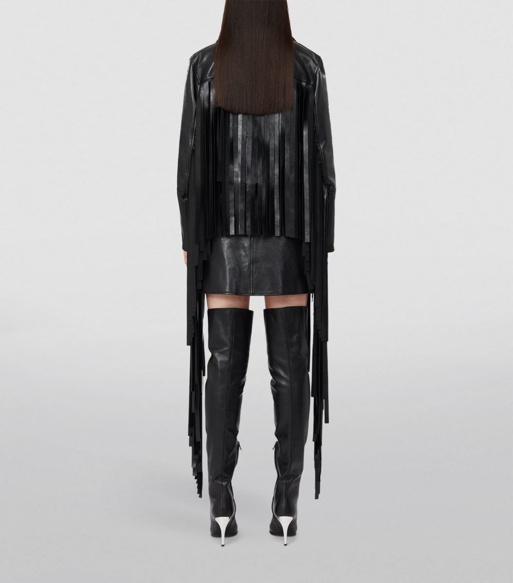 Alexander McQueen Alexander Mcqueen Fringed Leather Jacket