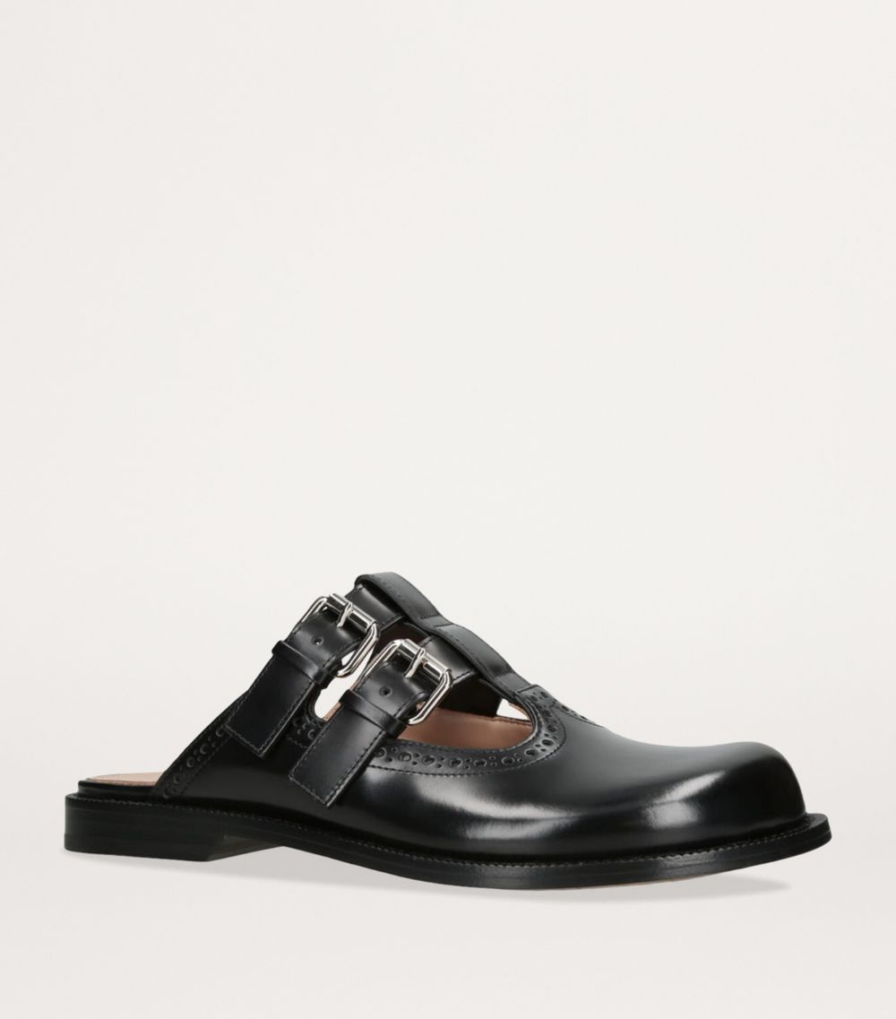 Loewe Loewe Leather Campo Mary Jane Mules