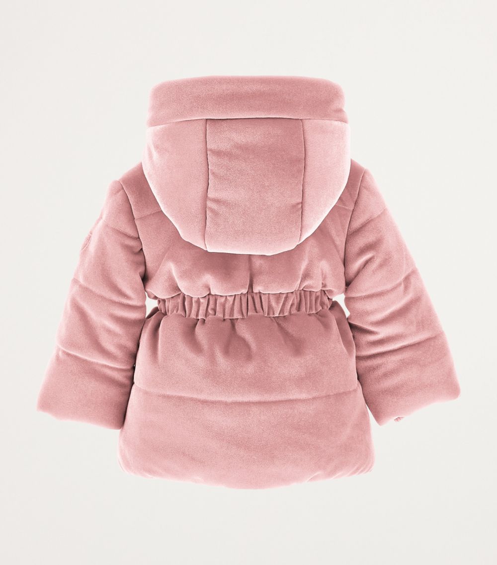 Monnalisa Monnalisa Velvet Puffer Jacket (6-36 Months)