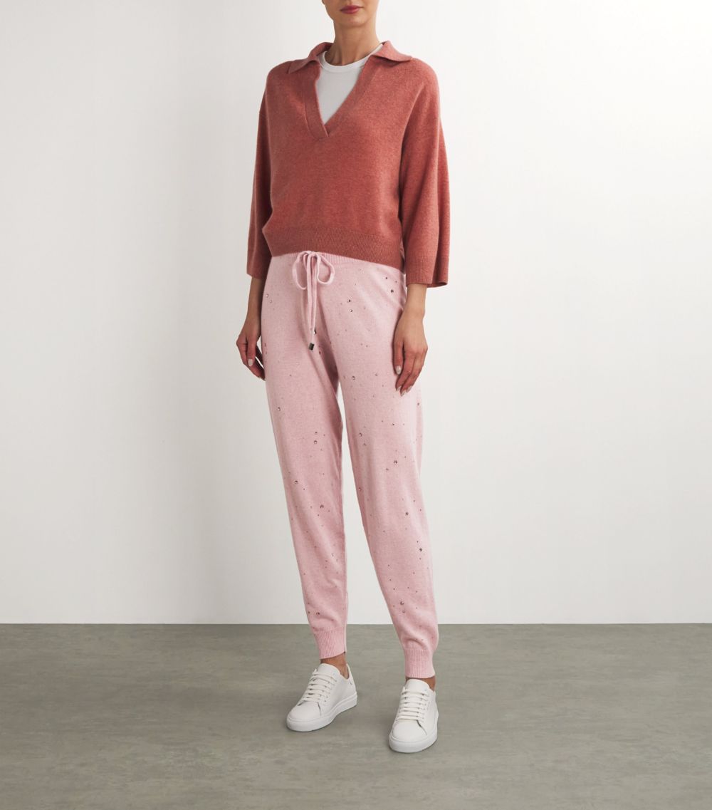 William Sharp William Sharp Cashmere Crystal-Embellished Sweatpants