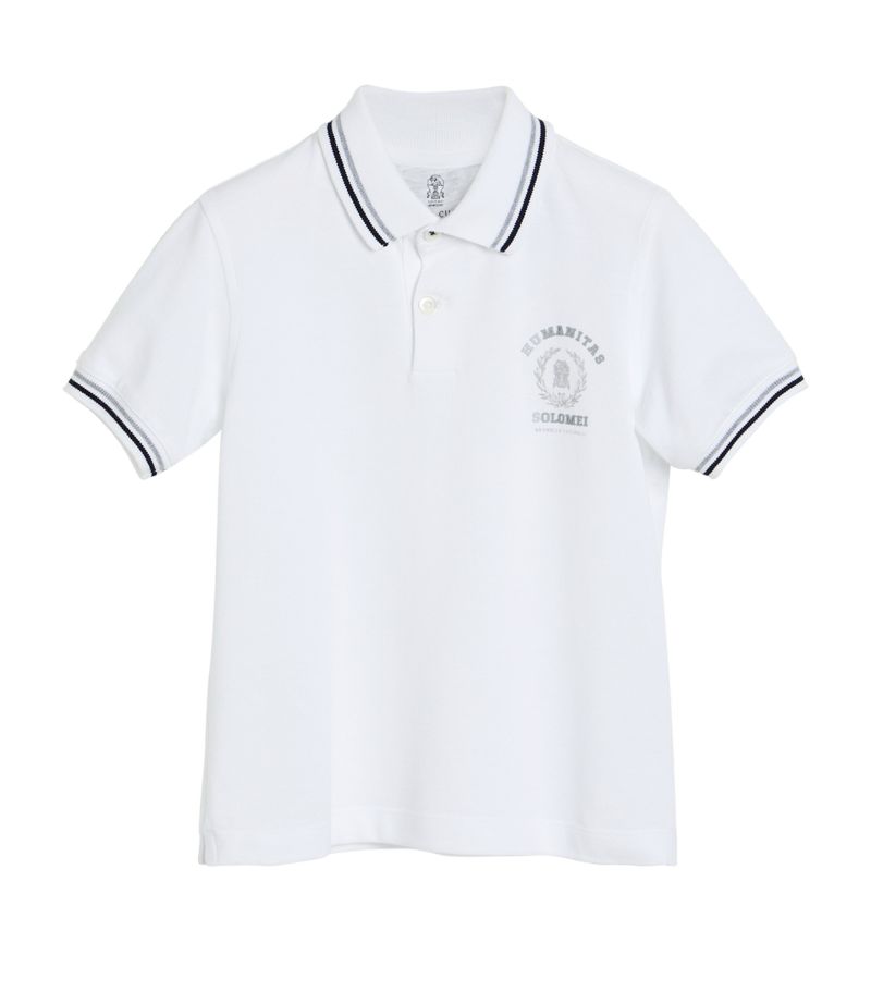 Brunello Cucinelli Kids Brunello Cucinelli Kids Cotton Piqué Polo Shirt (4-12+ Years)