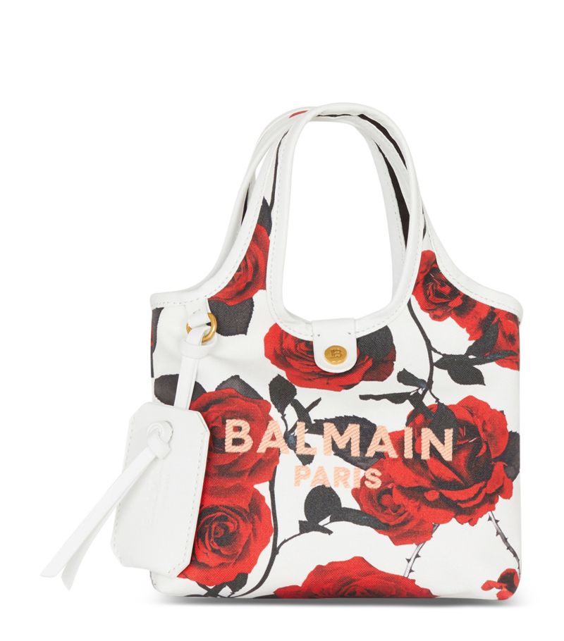 Balmain Balmain Mini Canvas B-Army Grocery Bag