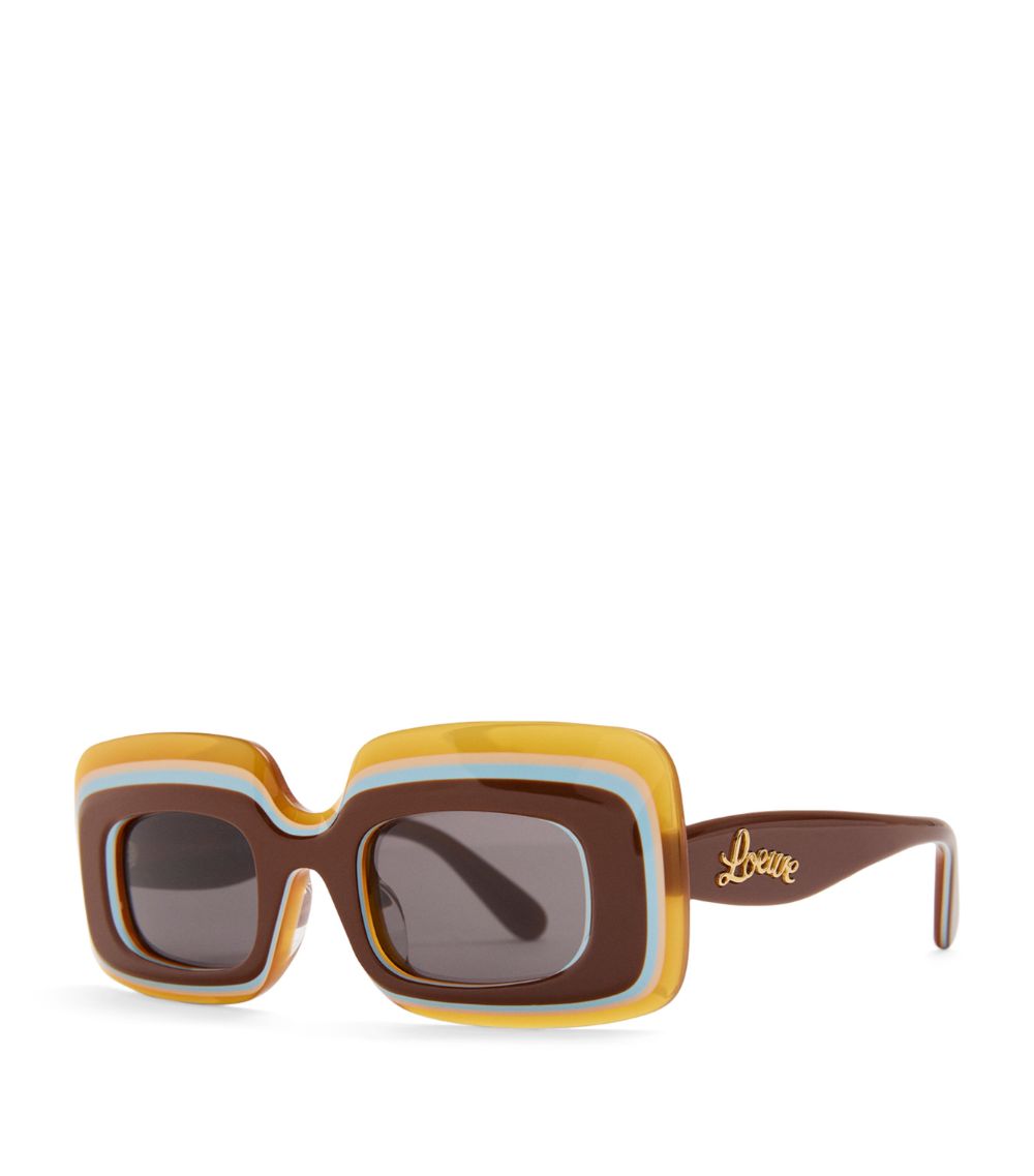 Loewe Loewe X Paula'S Ibiza Layered Rectangular Sunglasses