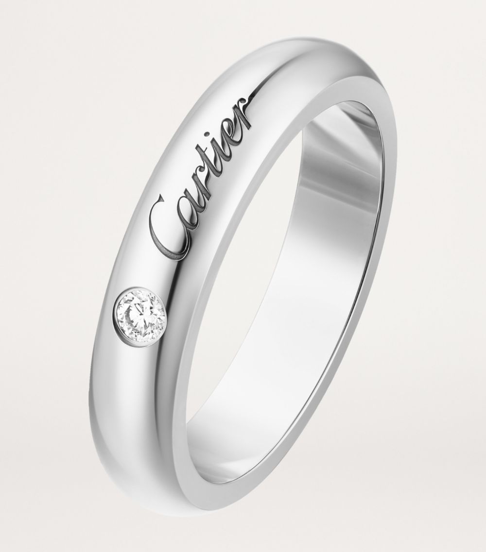 Cartier Cartier Platinum And Diamond C De Cartier Wedding Band