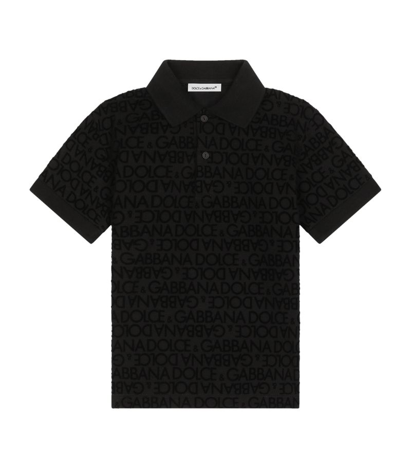 Dolce & Gabbana Dolce & Gabbana Kids Logo Print Polo Shirt (2-6 Years)