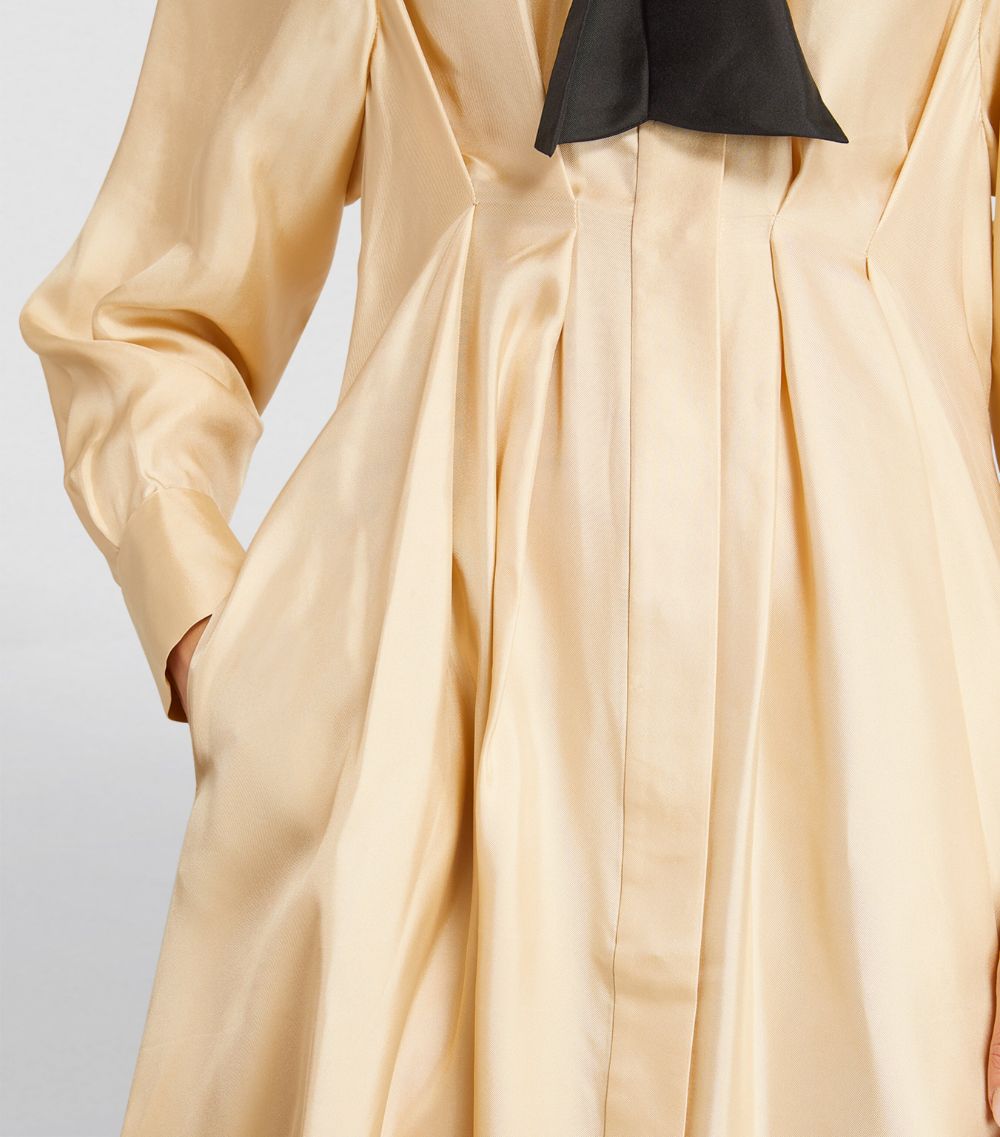 Zimmermann Zimmermann Silk Draped Shirt Dress