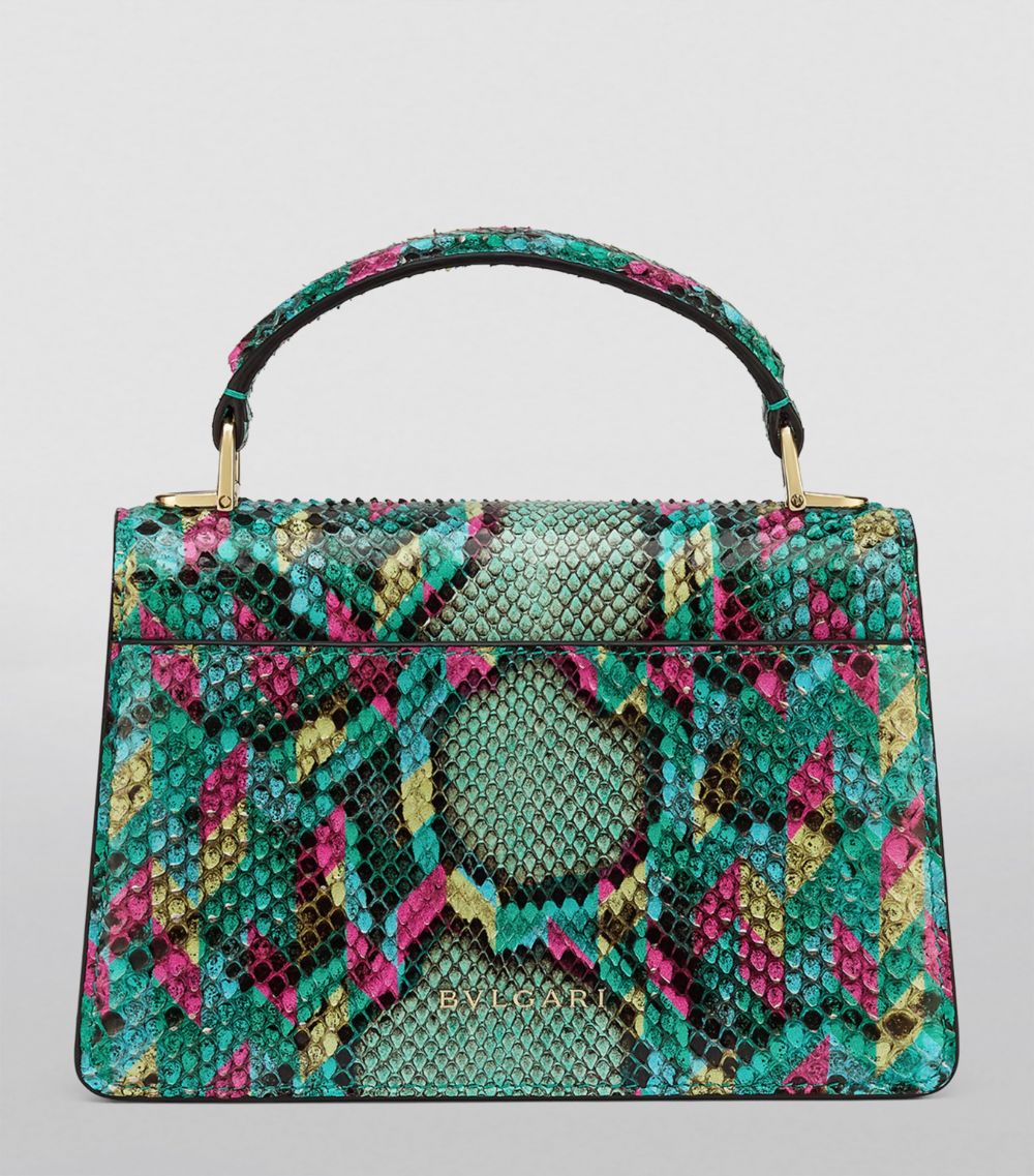 Bvlgari Bvlgari Mini Snakeskin Serpenti Forever Top-Handle Bag