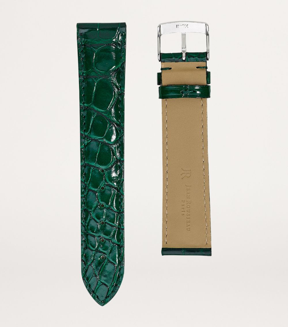 Jean Rousseau Jean Rousseau Classic 3.5 Alligator Leather Watch Strap (19Mm)