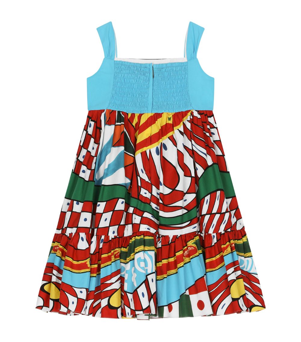 Dolce & Gabbana Dolce & Gabbana Kids Poplin Carretto Print Dress (2-6 Years)