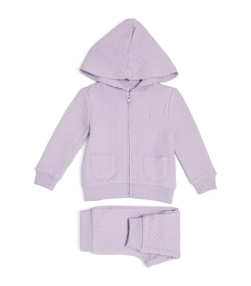 Polo Ralph Lauren Polo Ralph Lauren Kids Quilted Hoodie And Leggins Set (3-24 Months)