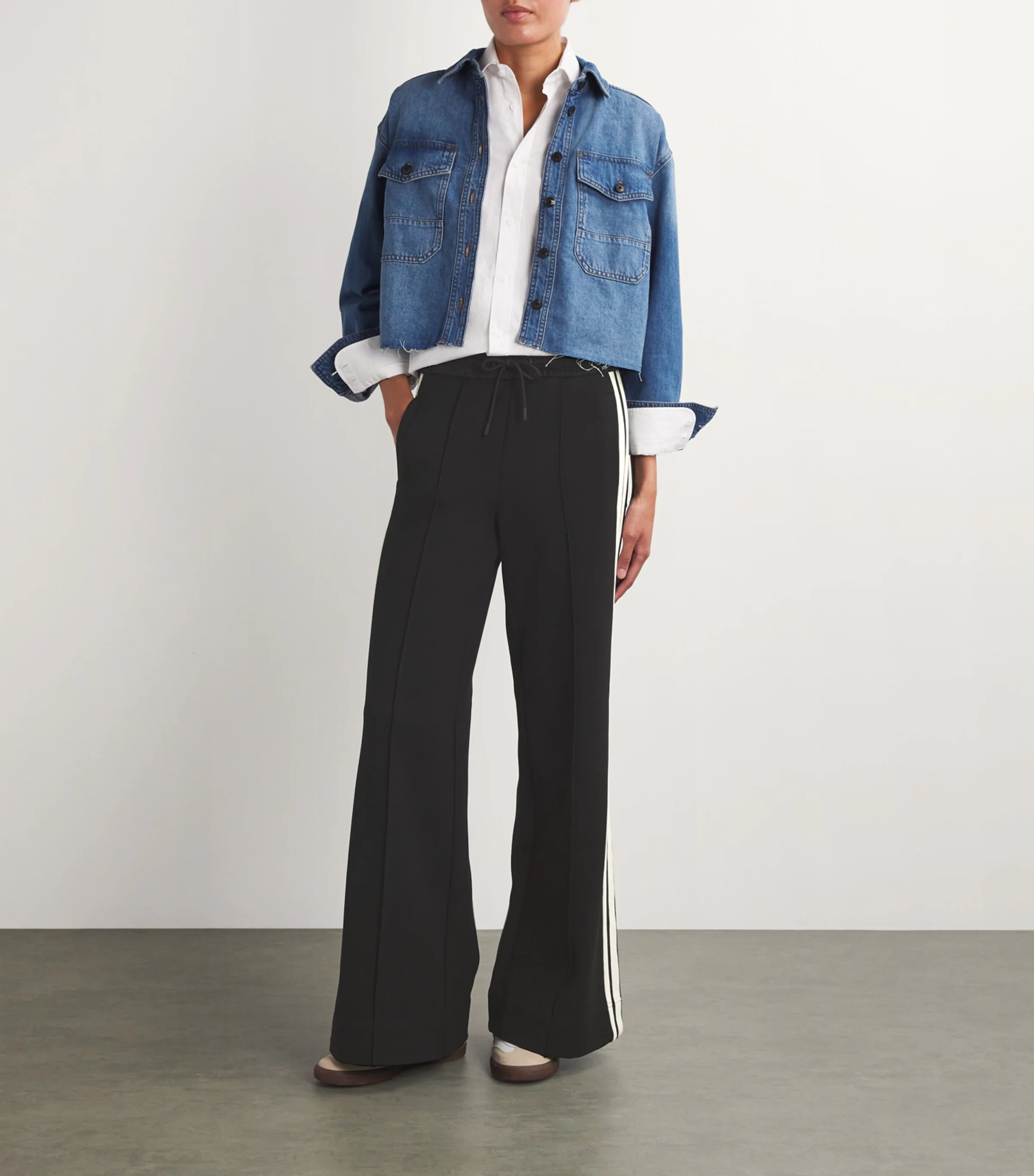 Me+Em ME+EM Ponte-Jersey Wide-Leg Trousers