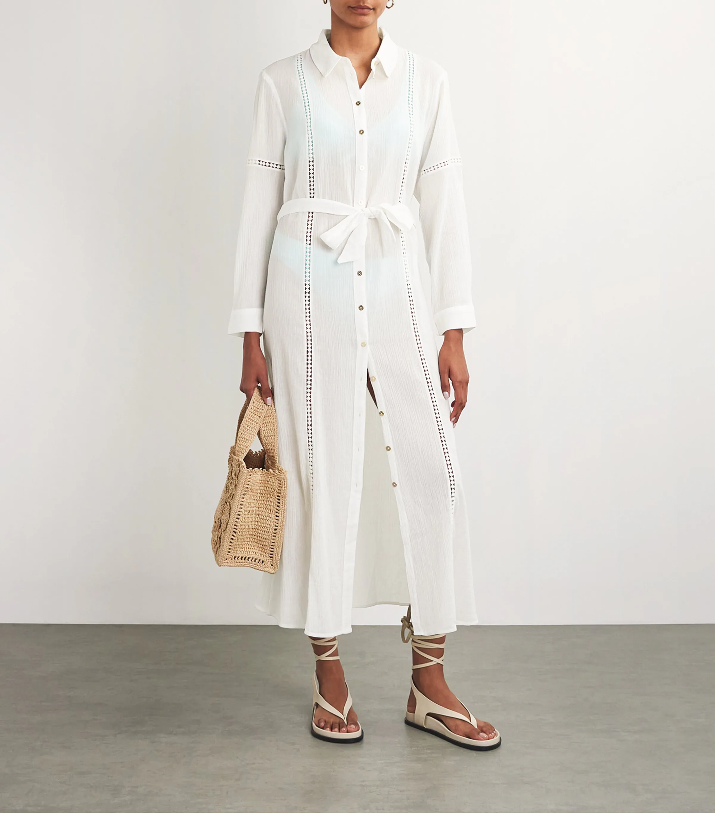 Heidi Klein Heidi Klein Cotton Maxi Shirt Dress