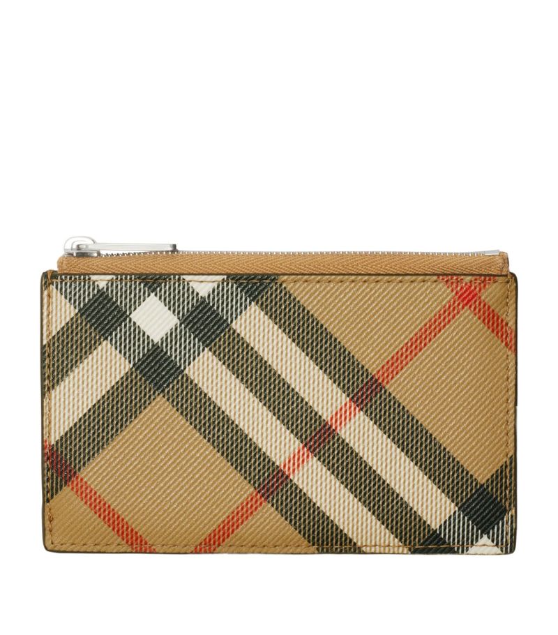 Burberry Burberry Check Zip Card Holder