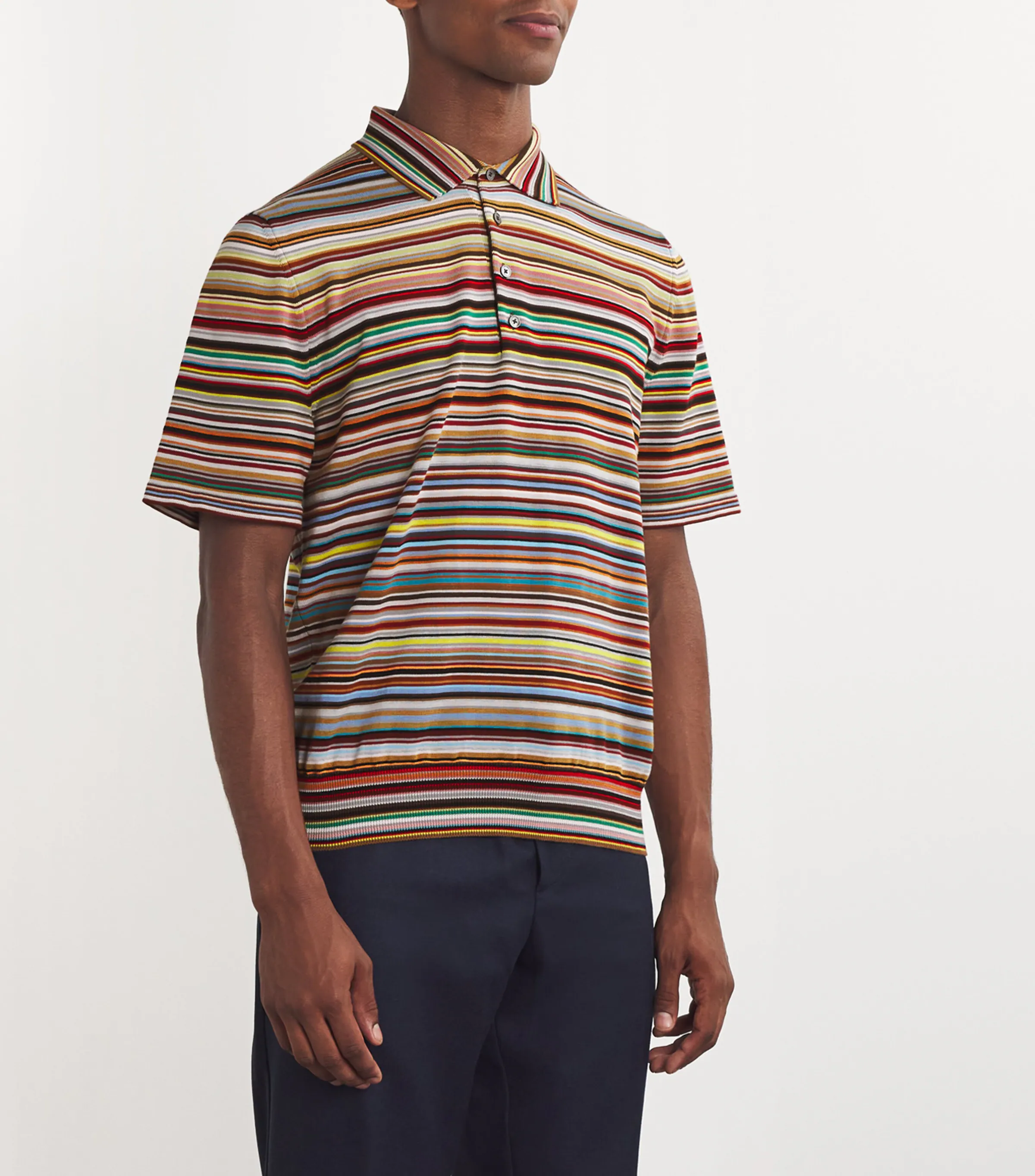 Paul Smith Paul Smith Organic Cotton Signature Stripe Polo Shirt