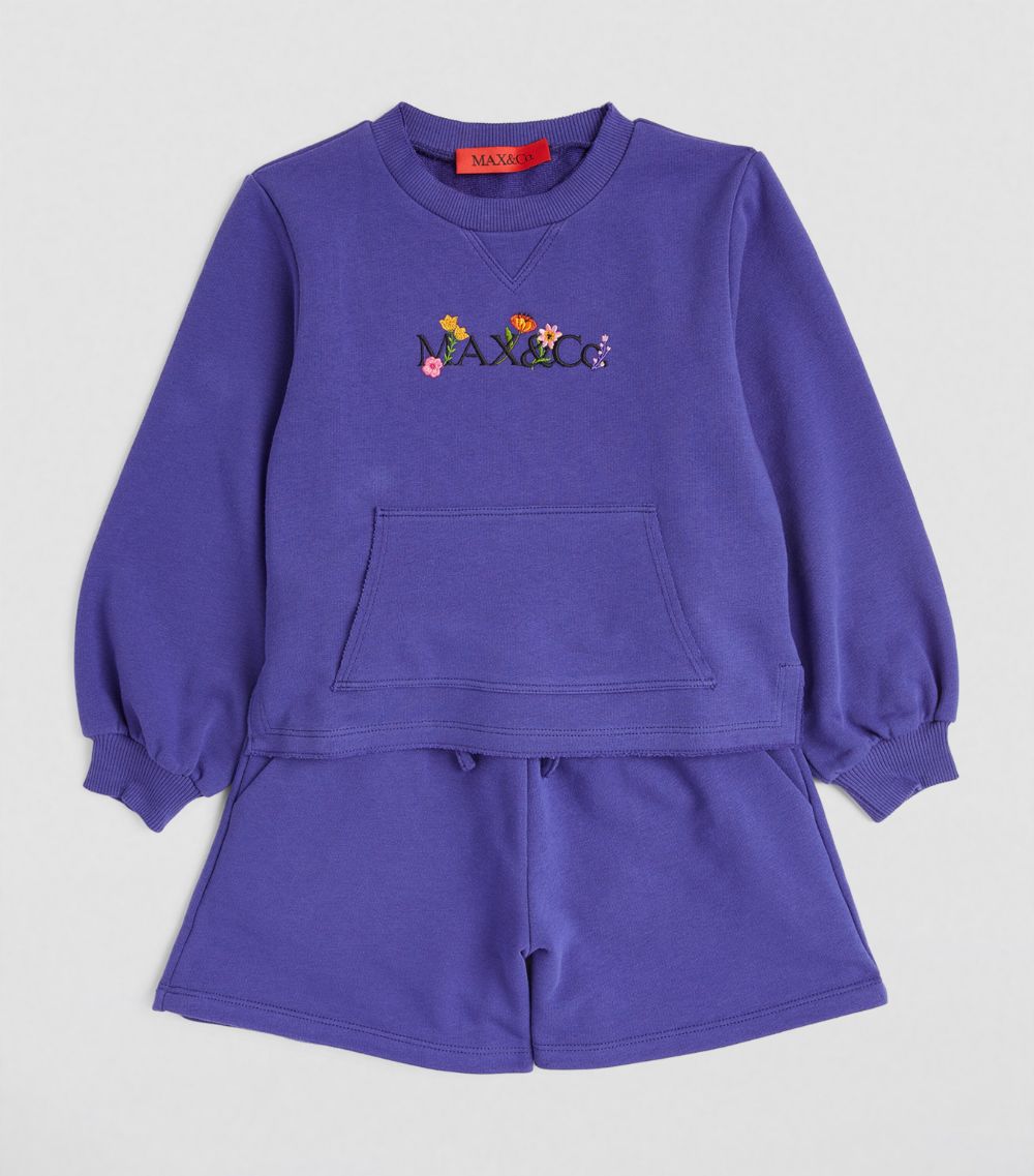 Max & Co. Max & Co. Cotton Embroidered-Logo Sweatshirt (4-16 Years)