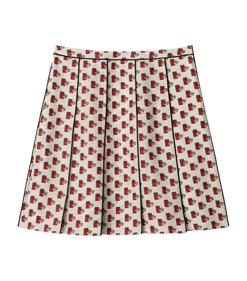 Burberry Burberry Silk Postbox Pleated Skirt