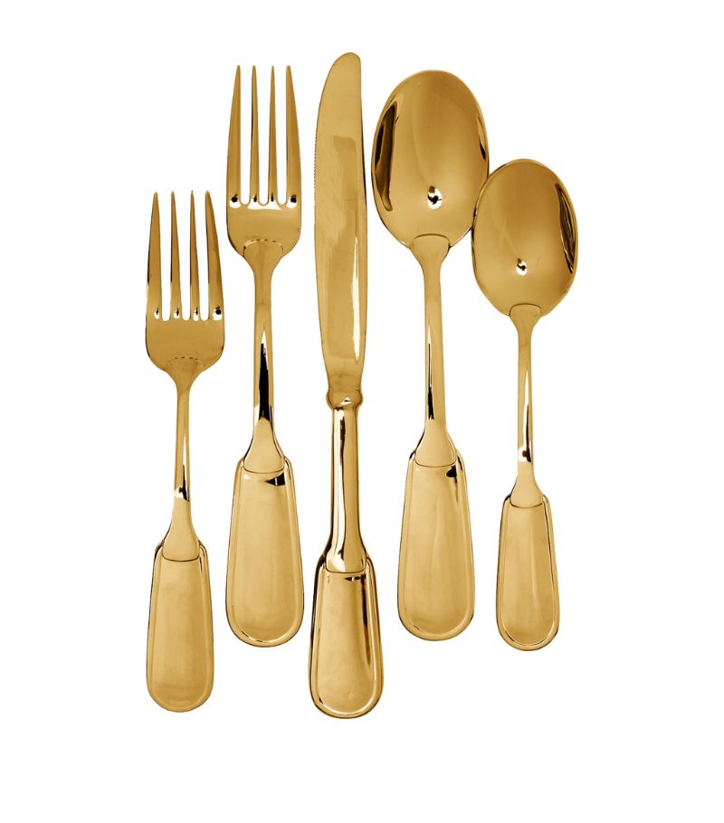 Ralph Lauren Home Ralph Lauren Home Gold-Plated Wentworth 5-Piece Cutlery Set