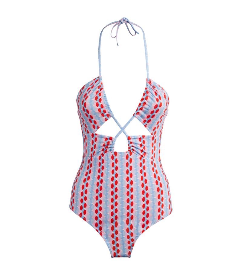 Evarae Evarae Patterned Halterneck Rocio Swimsuit