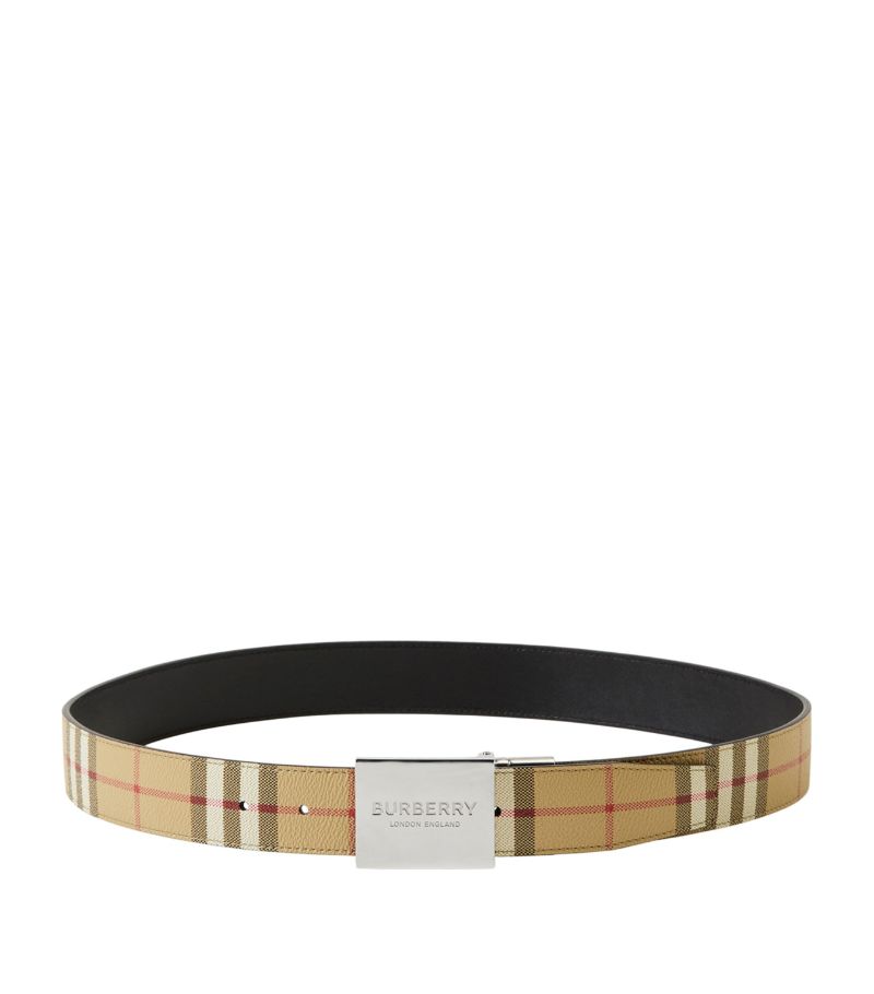 Burberry Burberry Reversible Check Belt