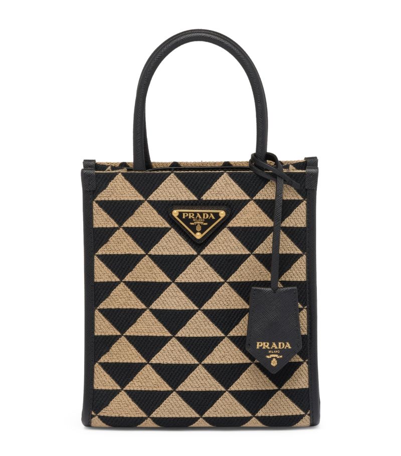 Prada Prada Logo-Plaque Tote Bag