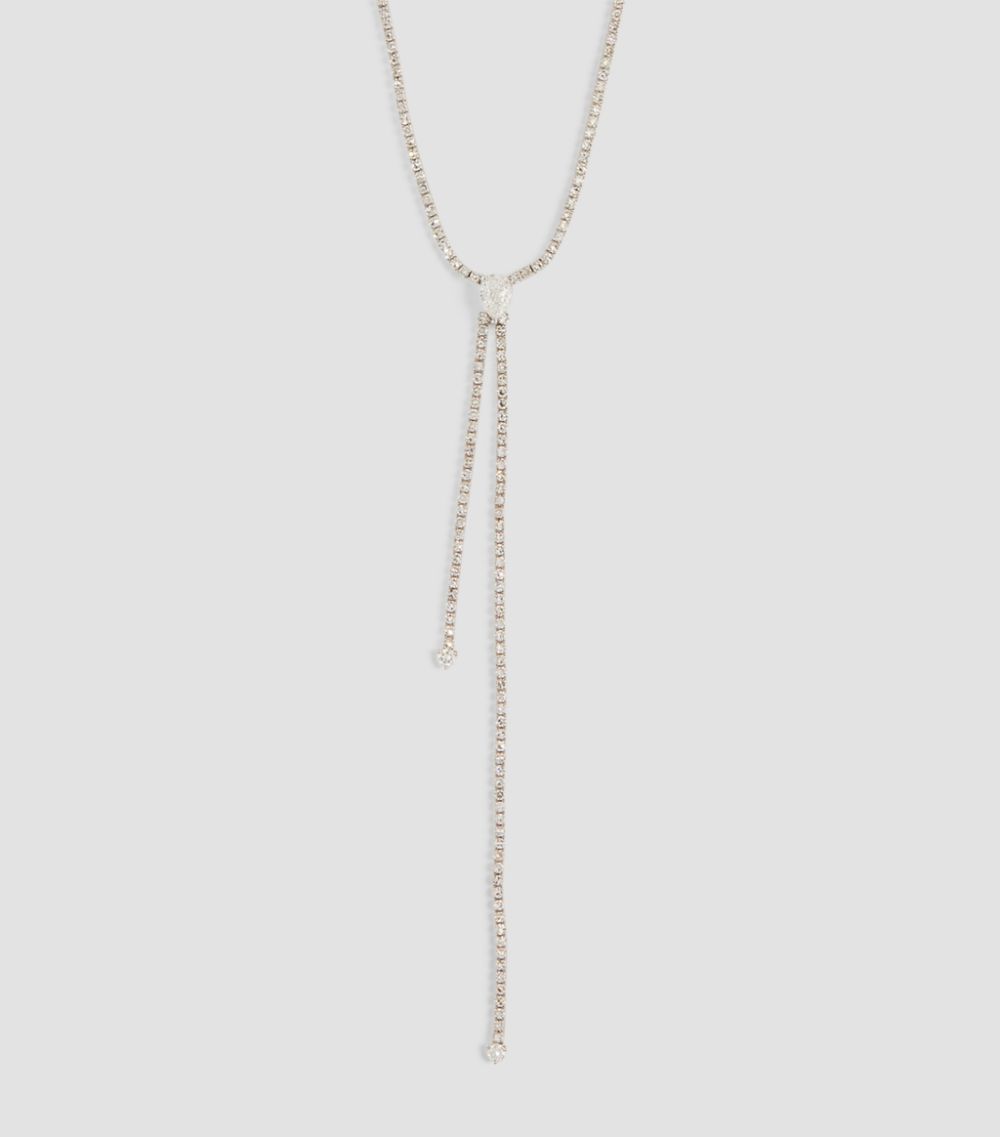 Shay Shay White Gold And Diamond Thread Necklace