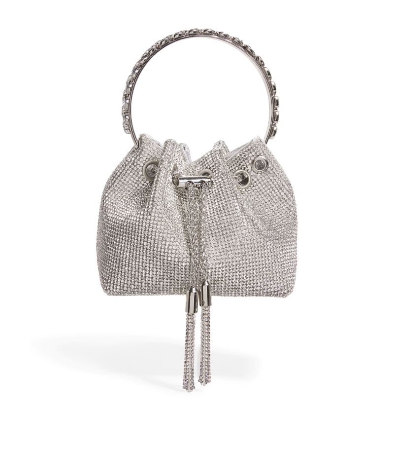 David Charles David Charles Crystal-Embellished Top-Handle Bag