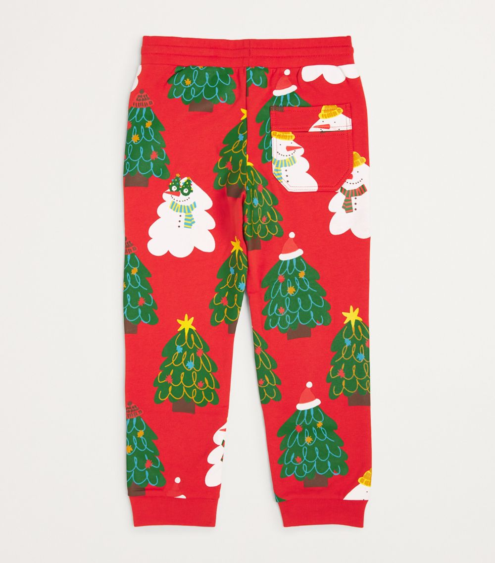 Stella McCartney Kids Stella Mccartney Kids Cotton Printed Christmas Sweatpants (3-14 Years)