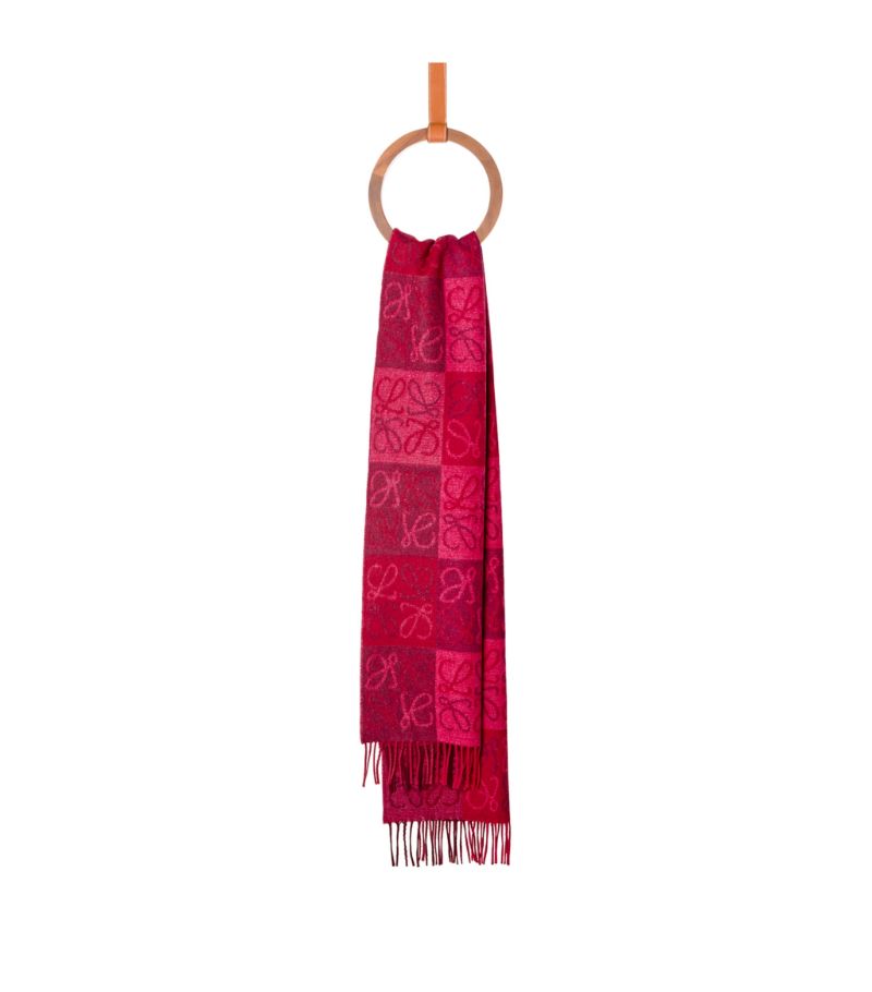 Loewe LOEWE Wool-Cashmere Anagram Scarf