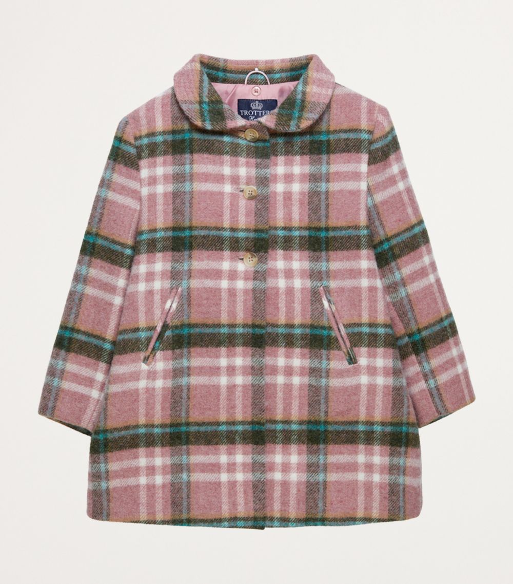 Trotters Trotters Wool Check Darcy Coat (2-5 Years)