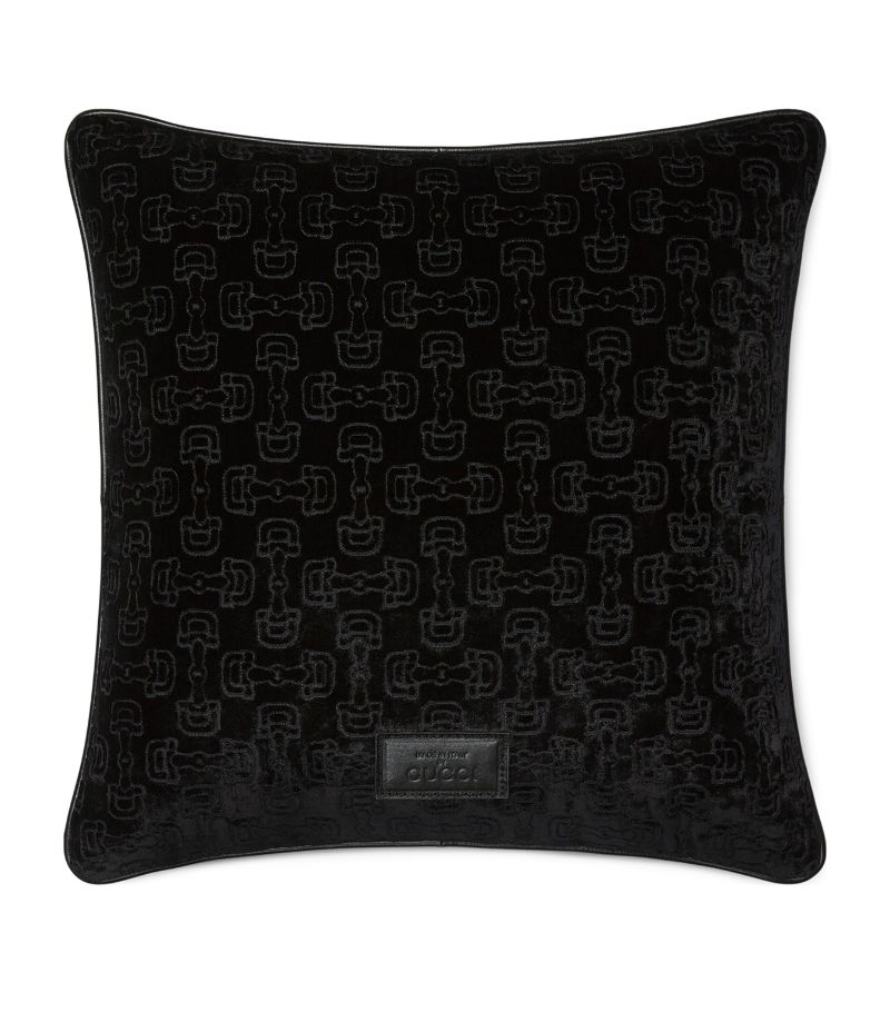 Gucci Gucci Velvet Horsebit Cushion (42Cm X 42Cm)