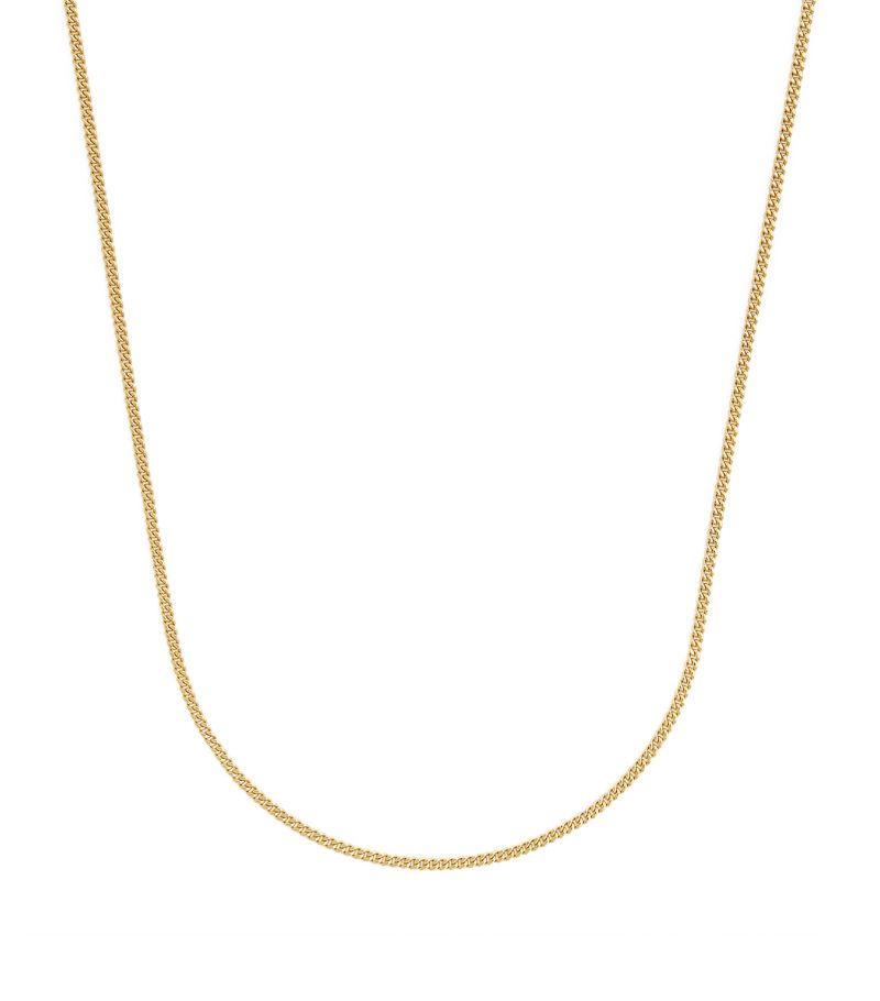 Jade Trau Jade Trau Small Yellow Gold Curb-Link Chain Necklace