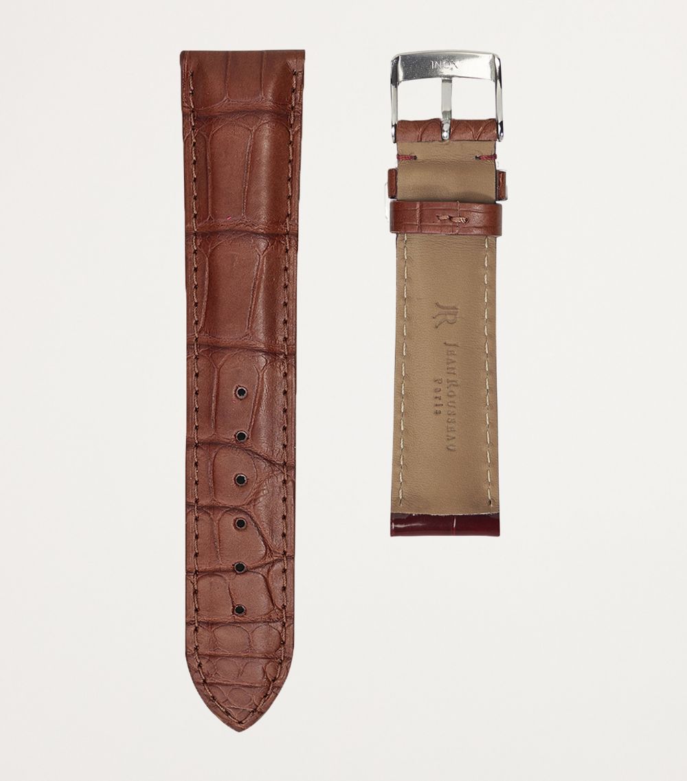 Jean Rousseau Jean Rousseau Classic 3.5 Alligator Leather Watch Strap (18Mm)