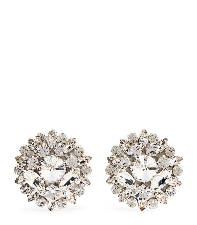 Alessandra Rich Alessandra Rich Crystal-Embellished Clip-On Earrings