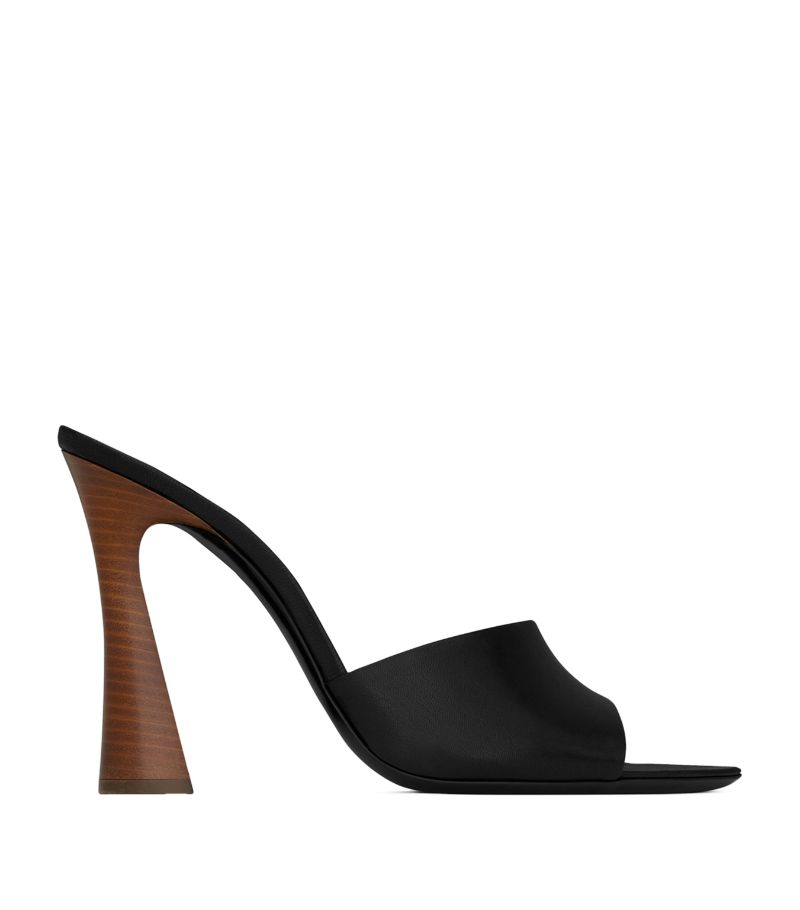 Saint Laurent Saint Laurent Leather Suite Mules 105